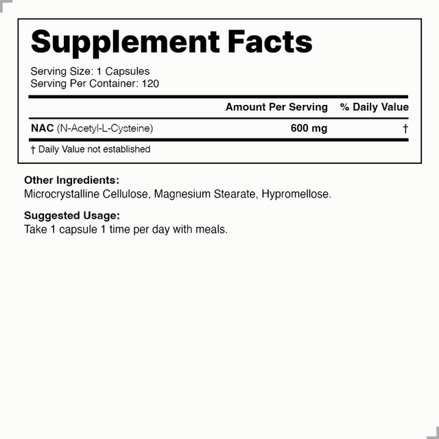 DULARK® NAC 600mg 120 Capsules
