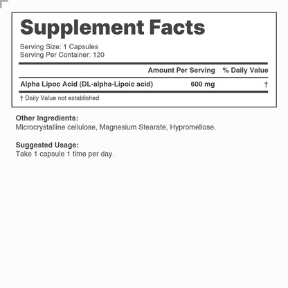 DULARK® Alpha Lipoic Acid 600mg