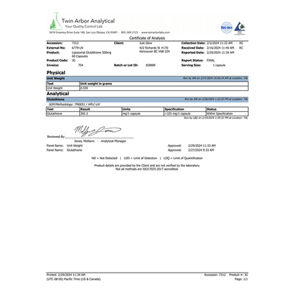 DULARK® Liposomal Glutathione 500mg™